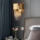 Modern Crystal Gold Plated Bedroom Wall Lamp - Avenila - Interior Lighting, Design & More