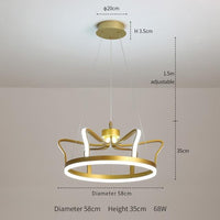 Modern Gold Crown Design Chandelier - Avenila - Interior Lighting, Design & More