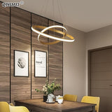 Modern LED 7 3/4" to 39 1/4" Multi-Ring Pendant Chandelier - Avenila - Interior Lighting, Design & More