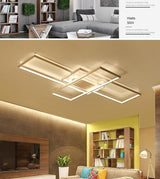 Modern Multi-Square 33 1/2" to 55" Wide Aluminum Ceiling Lights - Avenila - Interior Lighting, Design & More