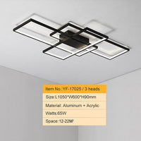 Modern Multi-Square 33 1/2" to 55" Wide Aluminum Ceiling Lights - Avenila - Interior Lighting, Design & More