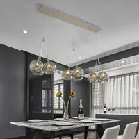 Modern Smoke Gray Glass Hanging Balls Chandelier Lighting - Avenila - Interior Lighting, Design & More