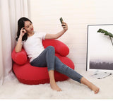 New Fashion Inflatable Flocking Sofa Pvc Single Outdoor Folding Living Room Sofa with Armrests Modern Sofa Minimalist Modern - Avenila - Interior Lighting, Design & More