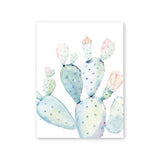Nordic Art Print Pastel Watercolor Cactus Canvas Painting Poster Botanical Wall Art Pictures For Living Room Home Decor No Frame - Avenila - Interior Lighting, Design & More