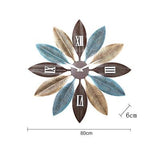 Nordic Creative Metal Feather Wall Clock - Avenila - Interior Lighting, Design & More