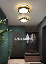 Orbital 2 Avenila LED Square and Round Black Gold and White Luxury Ceiling Light - Avenila - Interior Lighting, Design & More