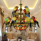 Parrot Bird Colorful Glass Chandelier - Avenila - Interior Lighting, Design & More