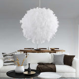 Pendant White Feather Hanging Light - Avenila - Interior Lighting, Design & More