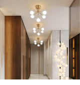 Post Modern Gold Ceiling Glass Ball Hallway Chandelier - Avenila Select - Avenila - Interior Lighting, Design & More