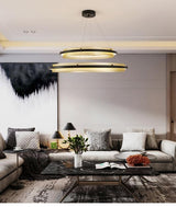Post-Modern Light Luxury Round Honeycomb Aluminum Chandelier - Avenila - Interior Lighting, Design & More