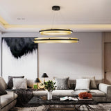 Post-Modern Light Luxury Round Honeycomb Aluminum Chandelier - Avenila - Interior Lighting, Design & More