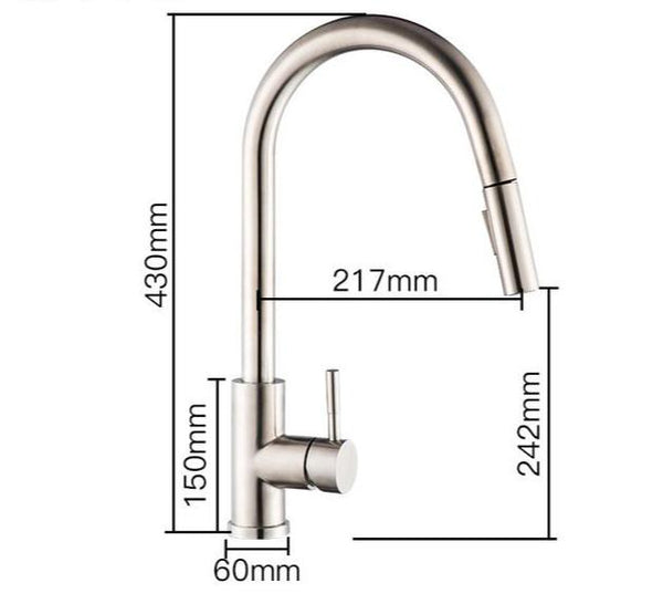 Stainless Steel 360 Degree Touch Control Smart Kitchen Faucet