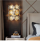 Avenila Luxury Gold Crystal Bedside Wall Sconce