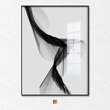 Abstract Black White Wall Art Posters Unframed