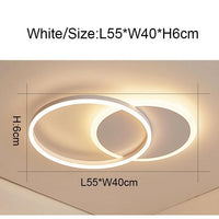 Remote Controller 2/3/5/6 Circle Rings Modern Led Chandelier - Avenila - Interior Lighting, Design & More