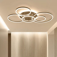Remote Controller 2/3/5/6 Circle Rings Modern Led Chandelier - Avenila - Interior Lighting, Design & More