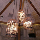 Retro Cage Crystal Pendant Light Indoor Pendant Lights - Avenila - Interior Lighting, Design & More