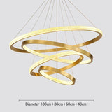 Semiflush Luxury Gold Circular Ring Chandelier - Avenila Luxury Selects - Avenila - Interior Lighting, Design & More