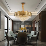Sofrey Luxury Polished Steel Gold LED Chandelier - Avenila - Interior Lighting, Design & More