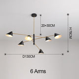 Sofrey Postmodern Branching Lamp Chandelier For Living Room Black and Gold Lustre Bedroom - Avenila - Interior Lighting, Design & More