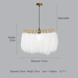Sofrey White Feather Chandelier - Avenila Selects - Avenila - Interior Lighting, Design & More