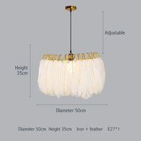 Sofrey White Feather Chandelier - Avenila Selects - Avenila - Interior Lighting, Design & More