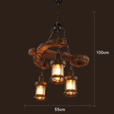 Solid Wood Vintage Chandelier Coffee Lights - Avenila - Interior Lighting, Design & More