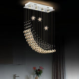 Starry Night Luxury Crystal Arc-Shaped Design Chandelier - Avenila - Interior Lighting, Design & More