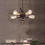 Vintage Industrial Ceiling Light Pendant Lamp Metal Fan Cage Fixture - Avenila - Interior Lighting, Design & More