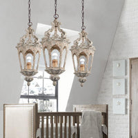 Vintage Medieval Wood Pendant Hanging Light - Avenila - Interior Lighting, Design & More