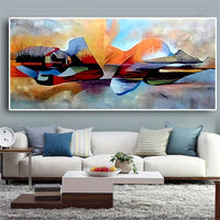 Watercolor Abstract Oil Painting on Canvas Posters and Prints Cuadros Wall Art Pictures For Living Room - Avenila - Interior Lighting, Design & More