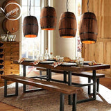 Wood Wine Barrel Hanging Pendant Lights - Avenila - Interior Lighting, Design & More